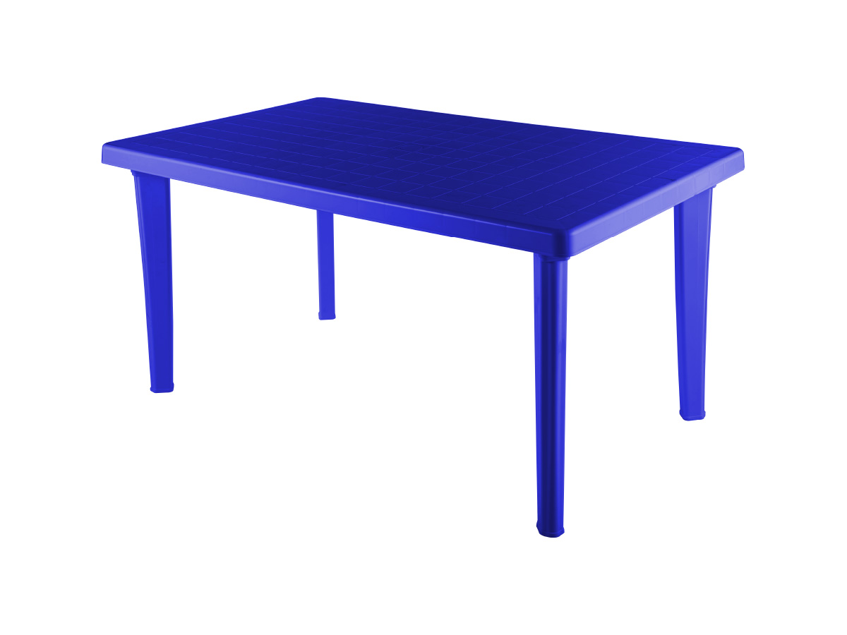 Стол пластиковый прямоугольный Синий