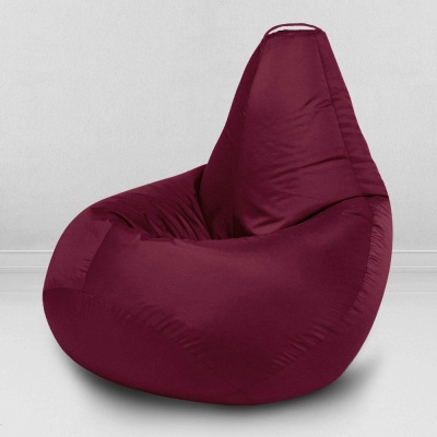 Кресло-мешок Груша, размер ХХL-Миди, оксфорд, бордо
