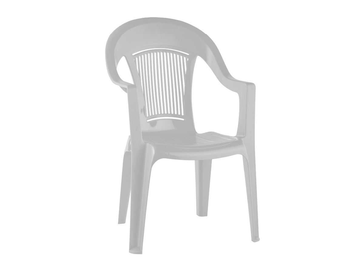 Кресло пластиковое ЭЛЛАСТИК Белое