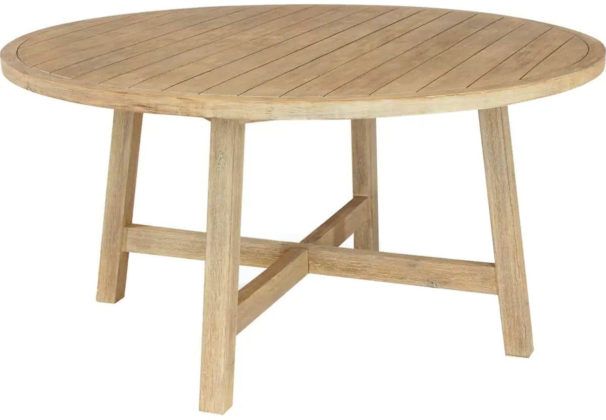 Комплект деревянной мебели Ravona KD из АКАЦИИ (стол Ø150 см + 6 кресел)