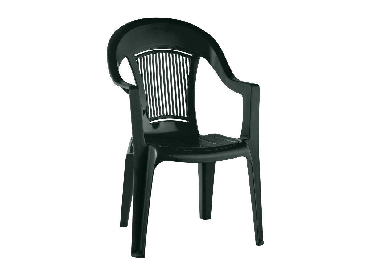 Кресло пластиковое ЭЛЛАСТИК Темно-зеленый