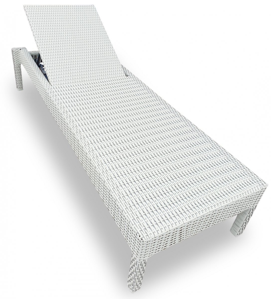 Шезлонг-лежак плетеный GS925 белый