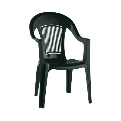 Кресло пластиковое ЭЛЛАСТИК Темно-зеленый