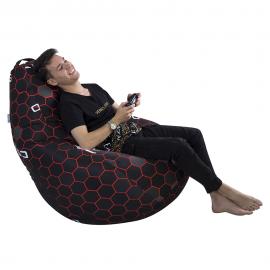 Кресло-мешок Груша, размер XХХL-Комфорт,  мебельный хлопок, Gamer