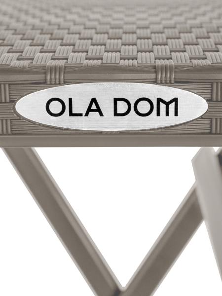Стол садовый раскладной RATTAN Ola Dom, капучино