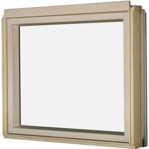 Мансардное окно FAKRO BXP L3 Lux (глухое), однокамерный морозостойкий триплекс, дерево