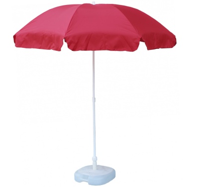 Зонт садовый ПЭ-1.8м с наклоном, красный