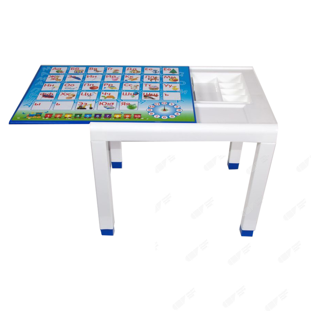  Стол детский пластиковый СП с деколем 60×50 см, цвет:  Голубой