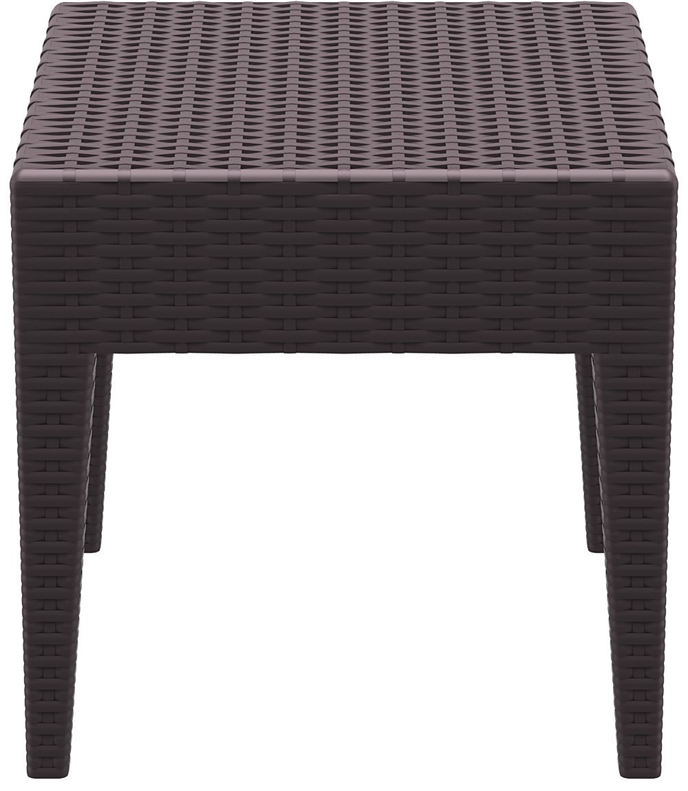 Столик плетеный для шезлонга, GT 1009, 450х450х450 мм,  коричневый