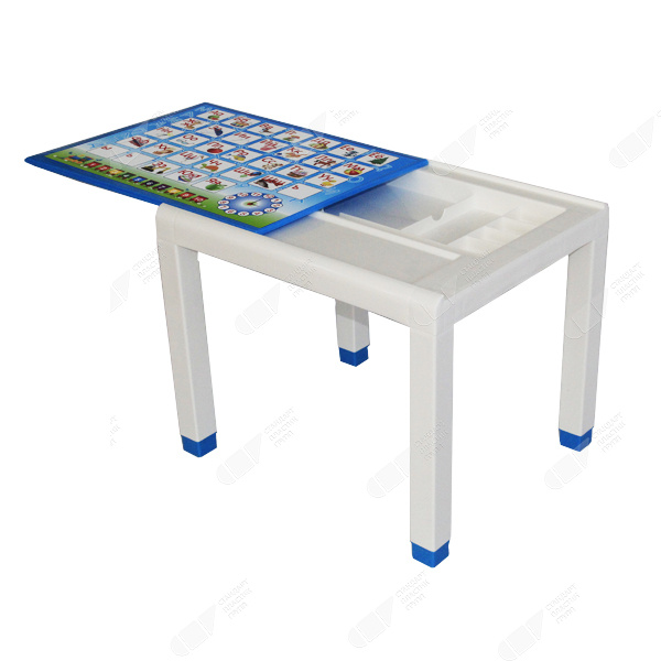  Стол детский пластиковый СП с деколем 60×50 см, цвет:  Голубой