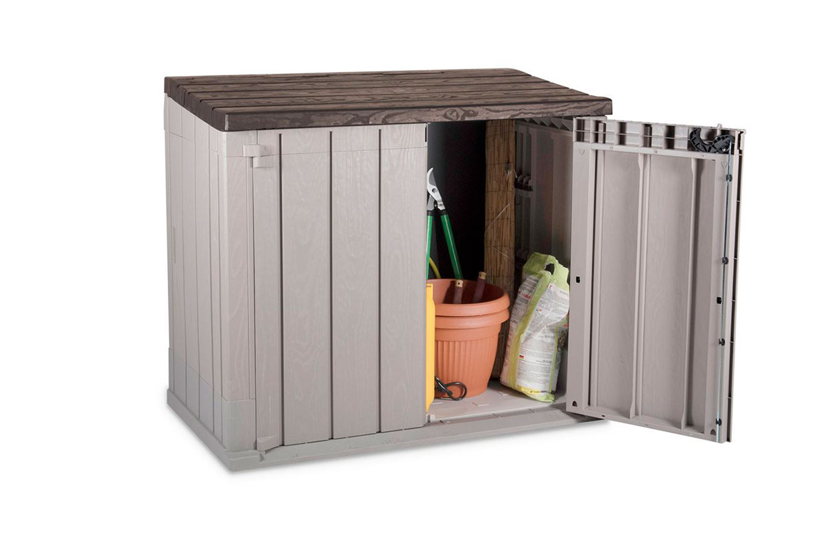 Уличный ящик-шкаф для мусорных баков TOOMAX Wood Style 90