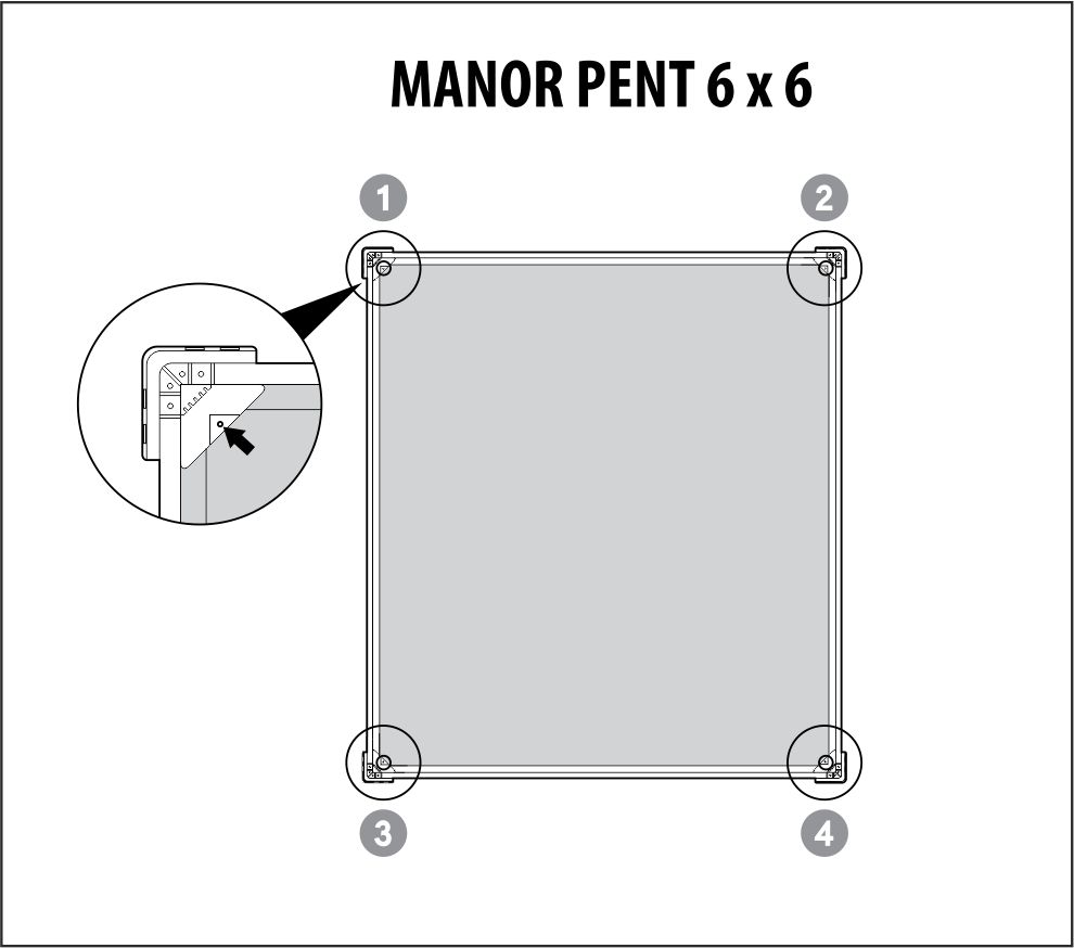 Сарай Манор Пентхаус 6x6 (Manor Penthouse 6X6), серый