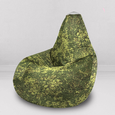 Кресло-мешок Груша, размер XL-Компакт, оксфорд, Хаки