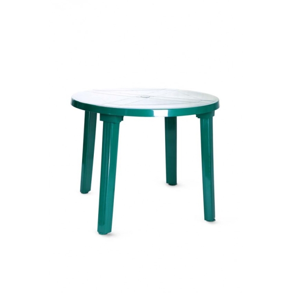 Пластиковый стол «PL круглый зелёный»