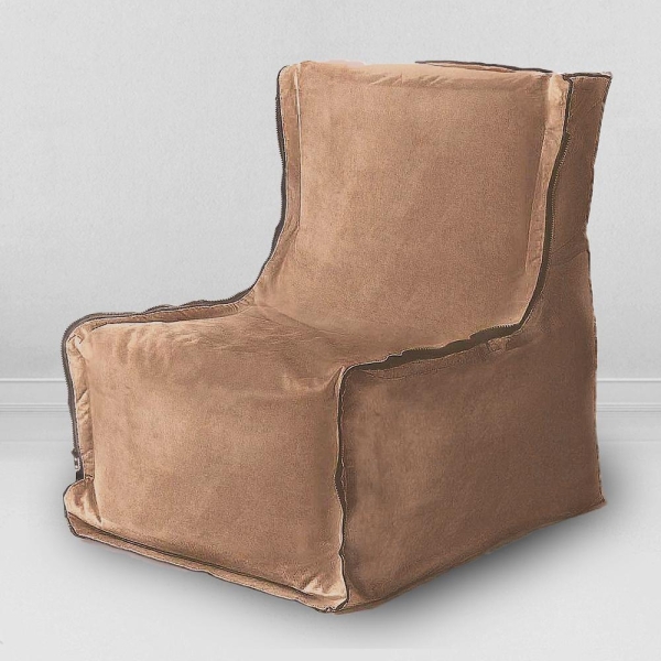Модульное кресло-трансформер Mypuff Лофт, мебельная ткань, шоколад