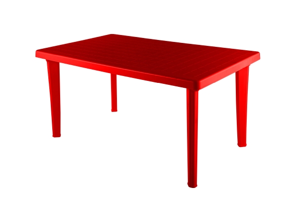 Стол пластиковый «EL прямоугольный» Красный