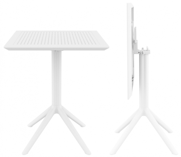 Стол пластиковый складной, Sky Folding Table 60, 600х600х740 мм,  белый
