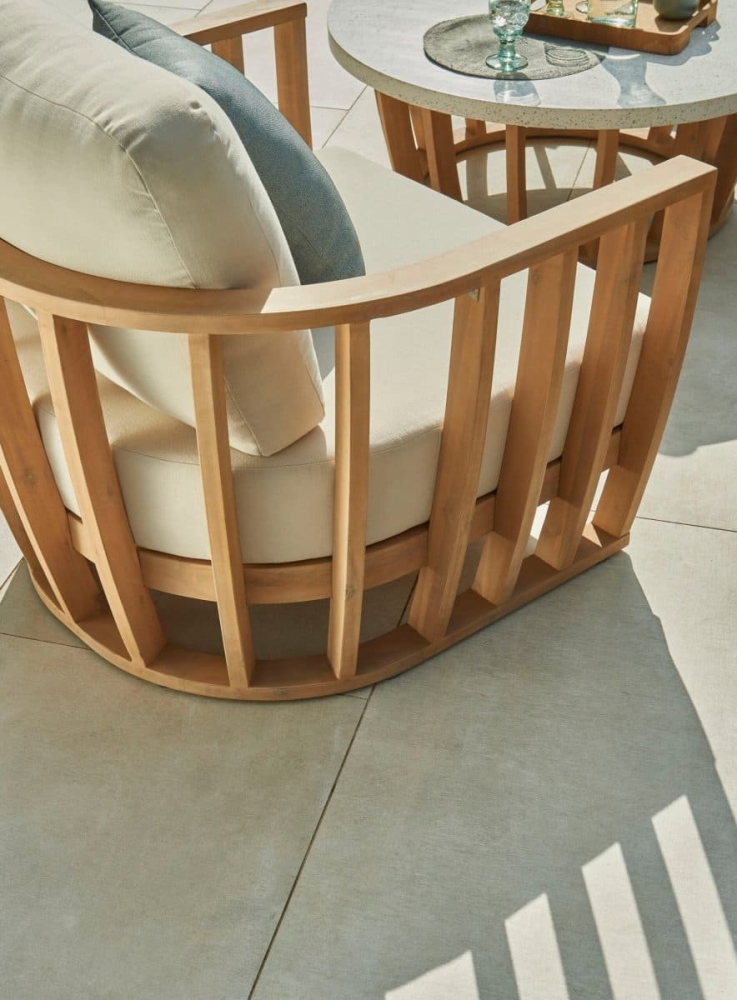 Комплект деревянной мебели Woodland из ЭВКАЛИПТА (диван 2х местный +2 кресла + столик кофейный)