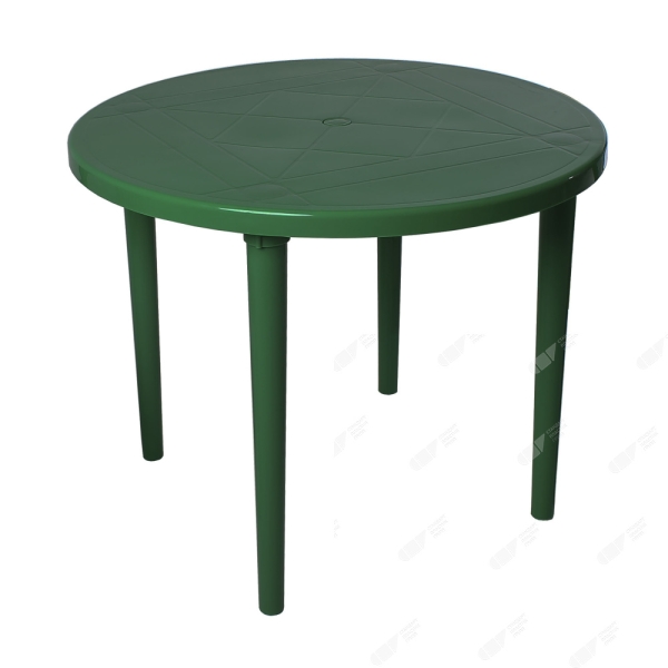 Пластиковый садовый стол «СП круглый d90см», тёмно-зелёный