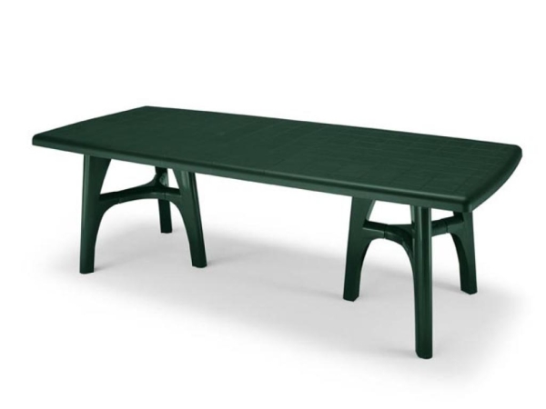 Стол пластиковый раздвижной President Tris прямоугольный, зеленый