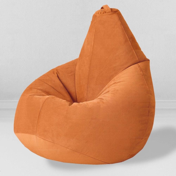 Кресло-мешок Груша, мебельный велюр, лисий