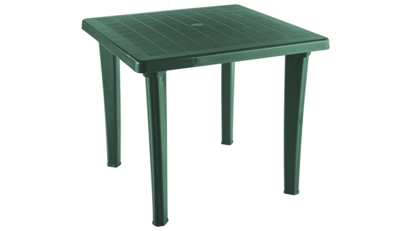Стол пластиковый «EL квадратный» темно-зеленый