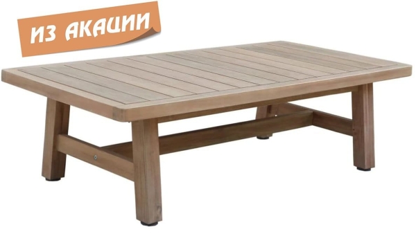 Столик деревянный кофейный Ravona из акации 1275х650х360 мм