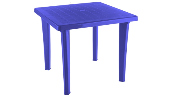 Стол пластиковый «EL квадратный» синий