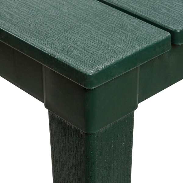 Стол пластиковый ПРОВАНС прямоугольный темно-зеленый